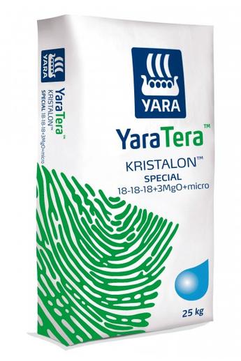 KRISTALON Műtrágya 18:18:18+3 special zöld (Yara) 25kg