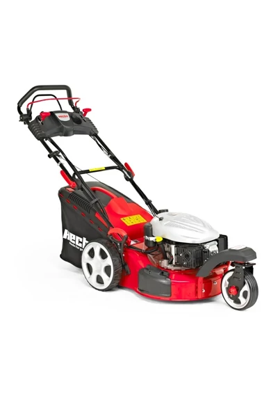 HECHT 5483 SWE 5 IN 1 - BENZINMOTOROS ÖNJÁRÓ FŰNYÍRÓ 135CCM, 5 LE MUNK.SZ.:46 FÉM, MULCS