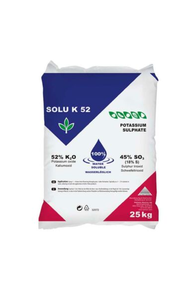 Solu-K52 kálium-szulfát por 25 kg