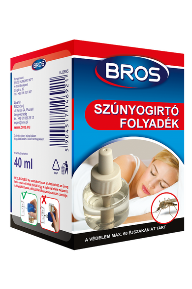 Bros Szúnyogirtó utántöltő folyadék elektromos készülékhez 40ml  12/#